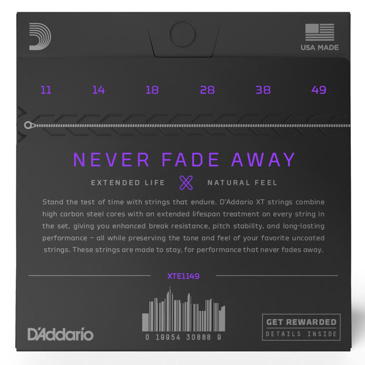 D'Addario XT Nickel Plated Steel Electric Guitar Strings Medium 11-49
