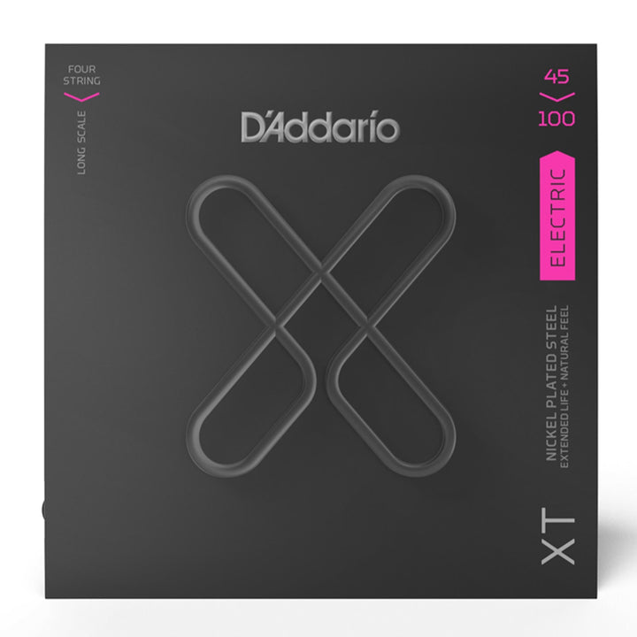 D'Addario XT Nickel Plated Steel Bass Guitar Strings Regular Light Long Scale 45-100