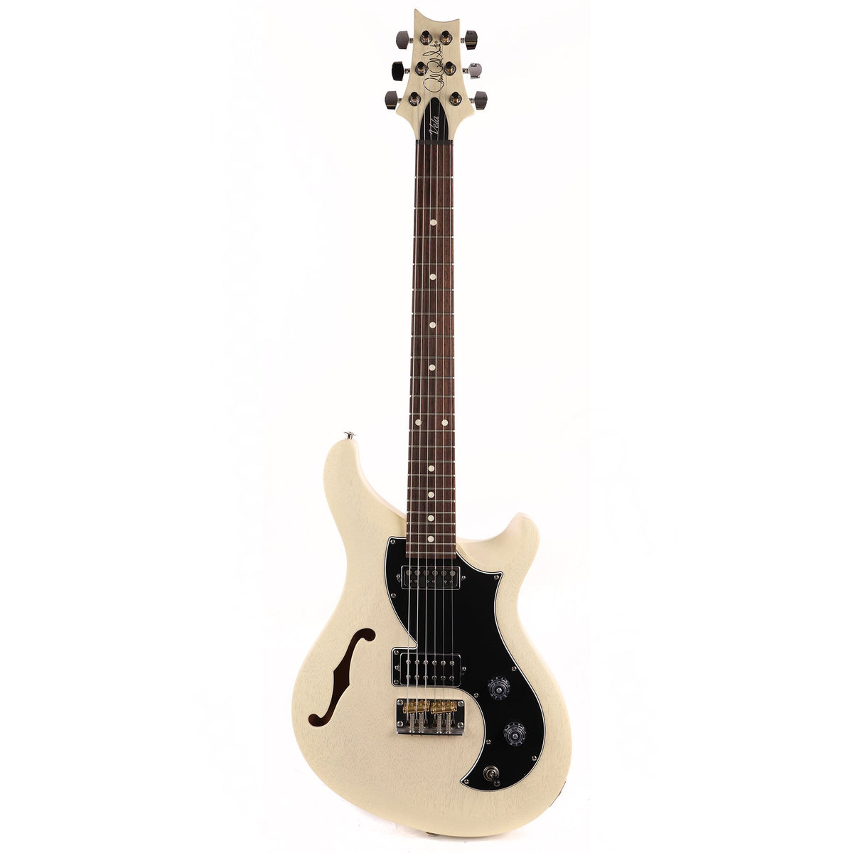 PRS S2 Vela Semi-Hollow Antique White Satin — 2