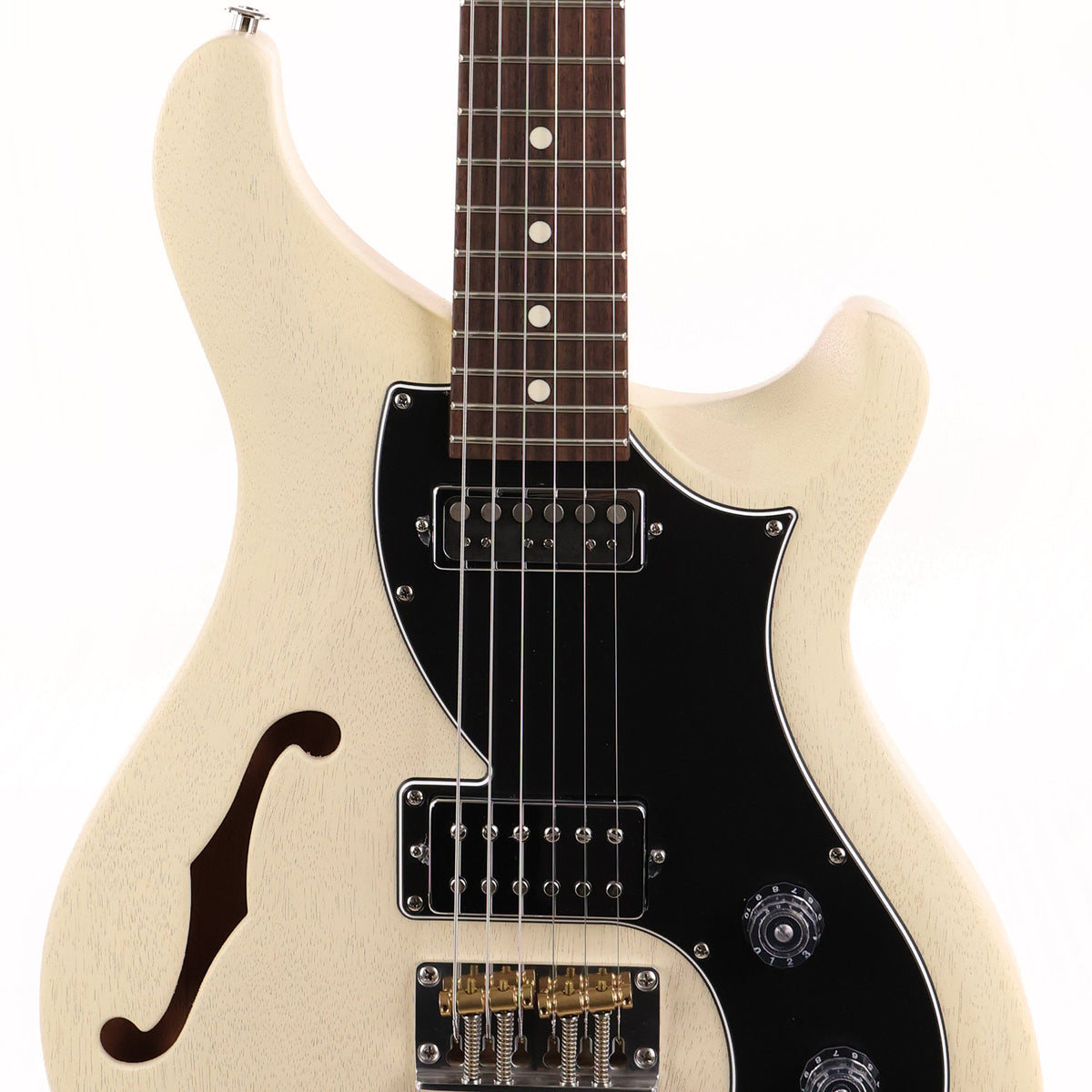 PRS S2 Vela Semi-Hollow Antique White Satin — 5