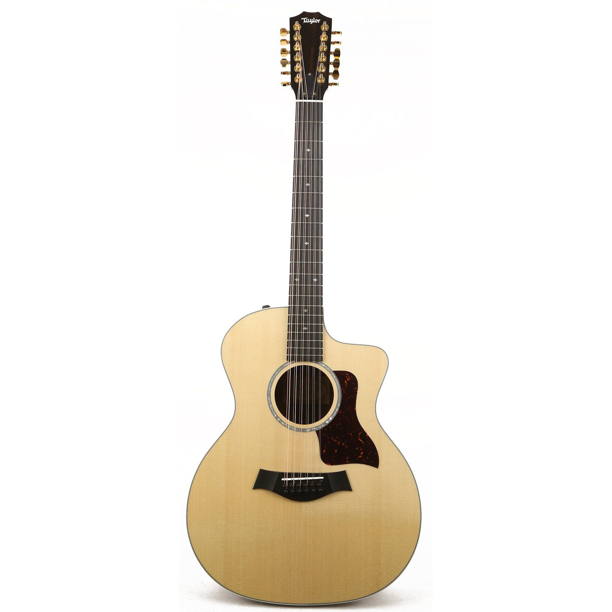 Taylor 254ce DLX Figured Ovangkol 12-String Grand Auditorium Acoustic-Electric Natural — 2