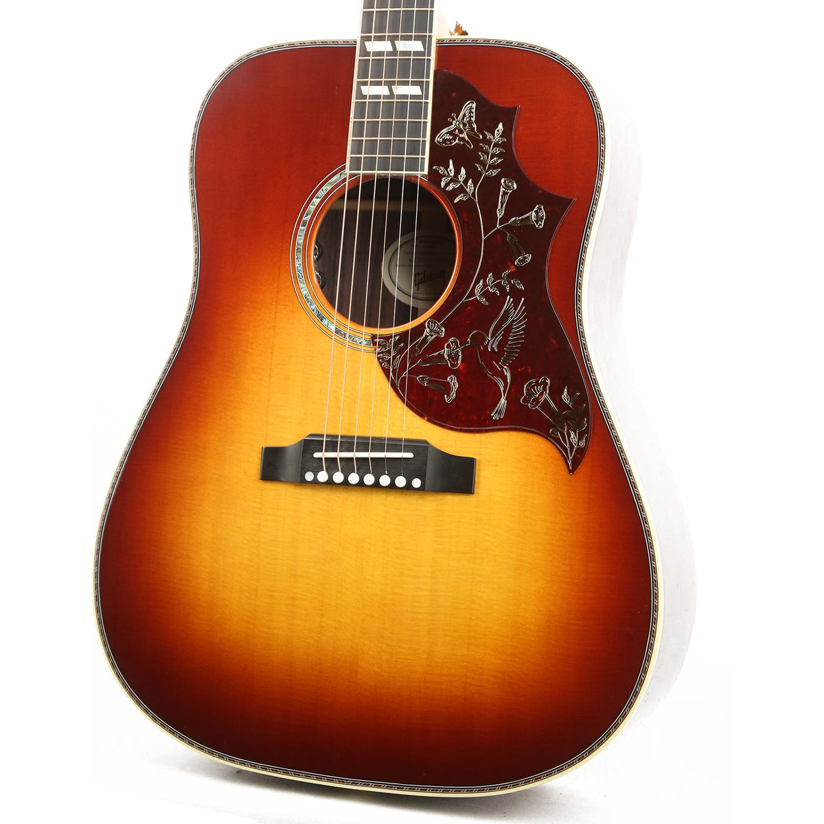 Gibson Hummingbird Deluxe Acoustic Rosewood Burst — 6