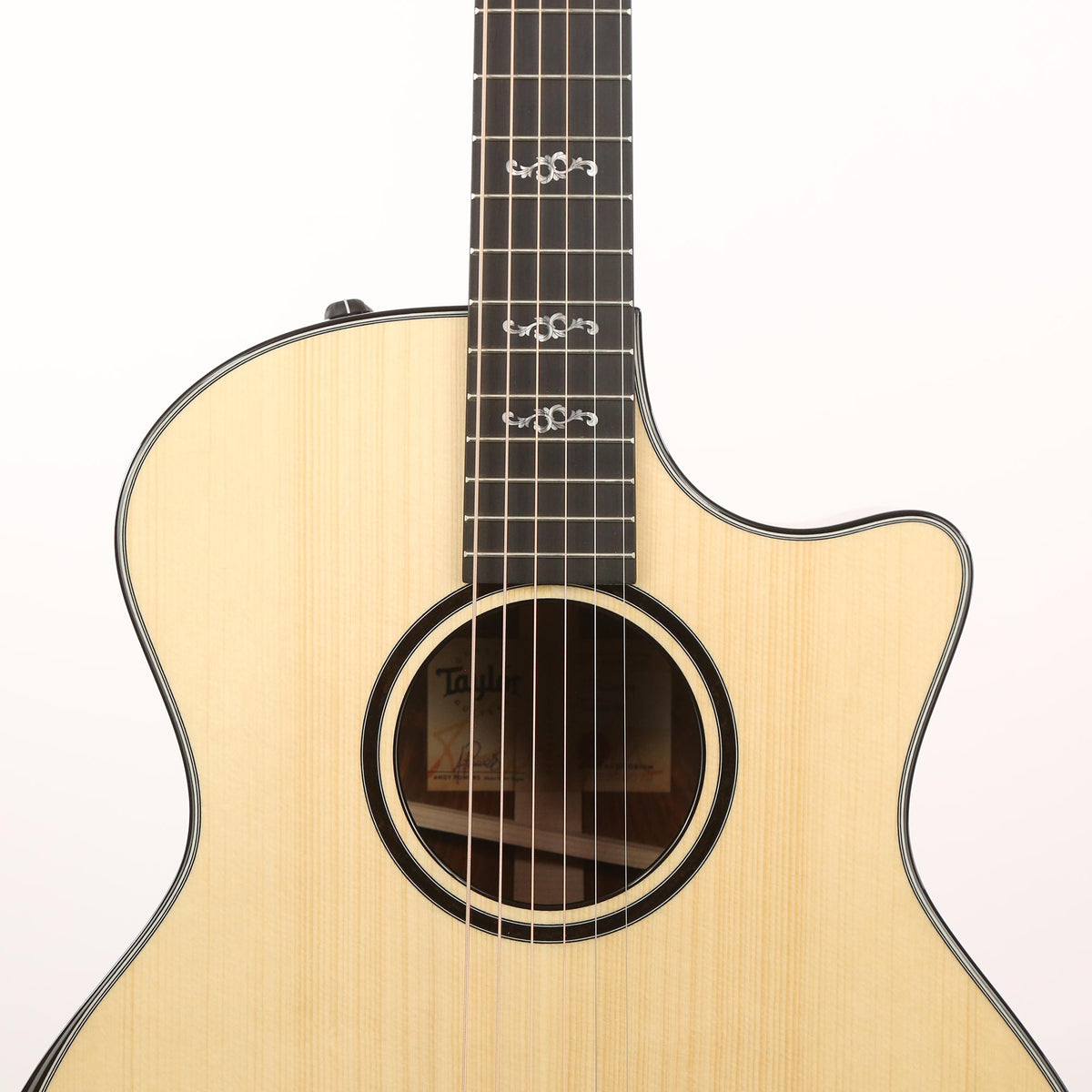 Taylor Custom Shop Grand Auditorium Acoustic-Electric Lutz Spruce and Cocobolo — 7