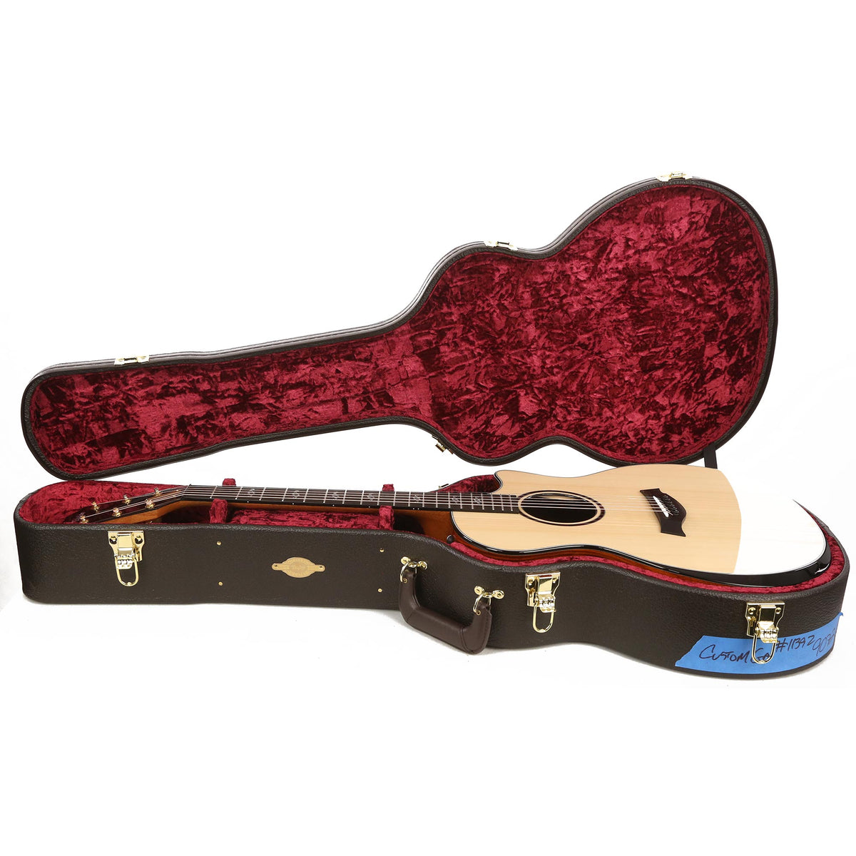 Taylor Custom Shop Grand Auditorium Acoustic-Electric Lutz Spruce and Cocobolo — 9