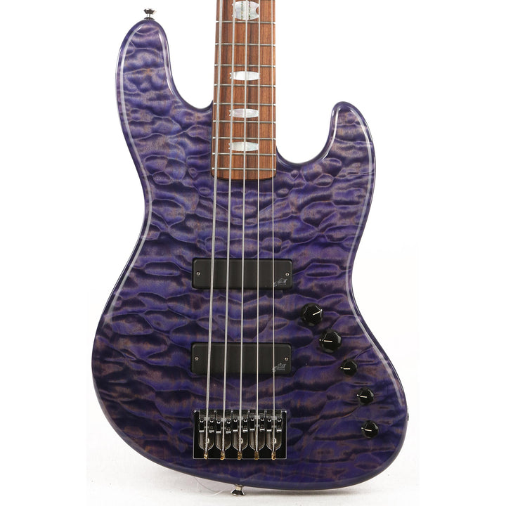 Spector Coda 5 DLX Bass Quilt Top Ultra Violet Stain