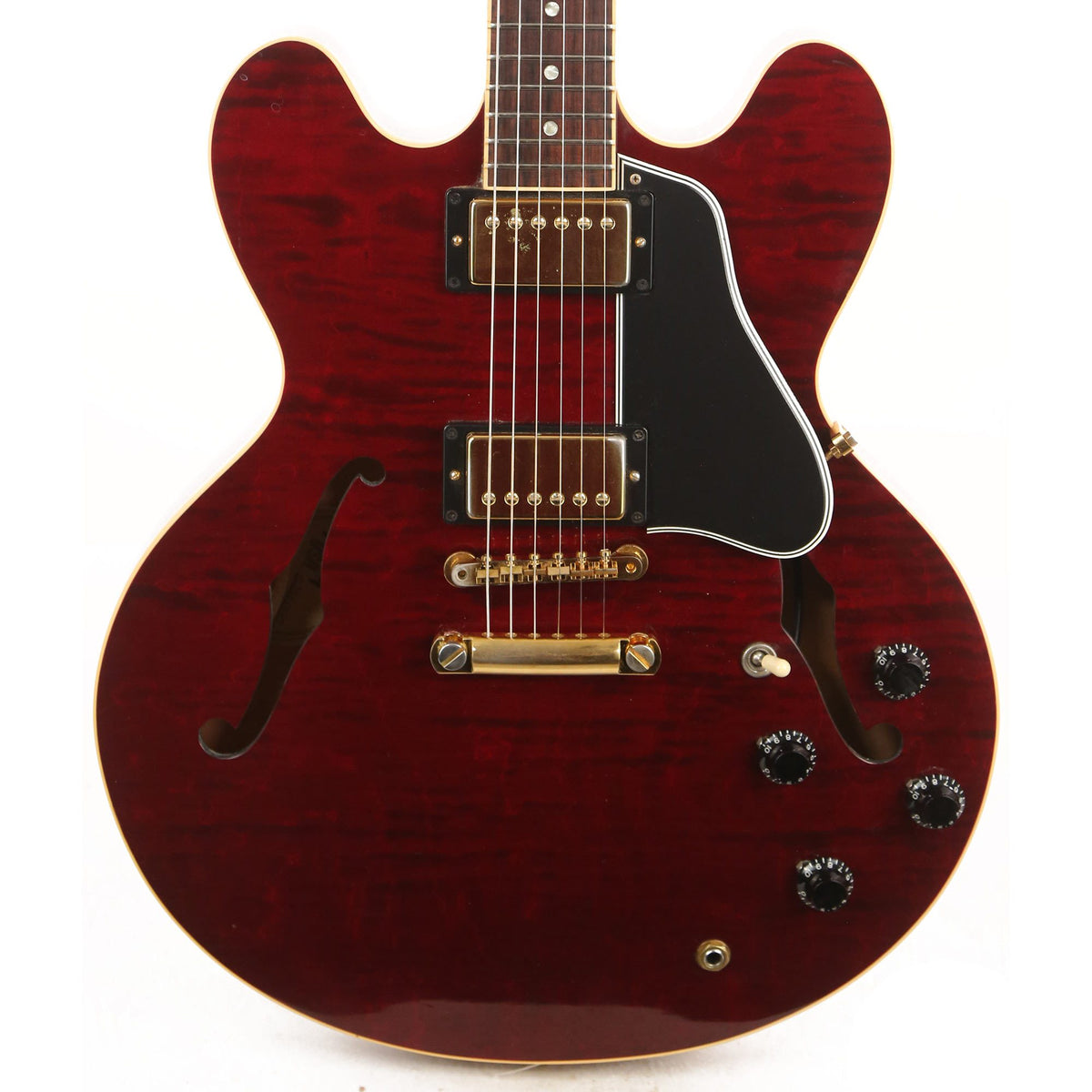 Gibson ES-335 Quilted Maple Transparent Red 2001 — 1