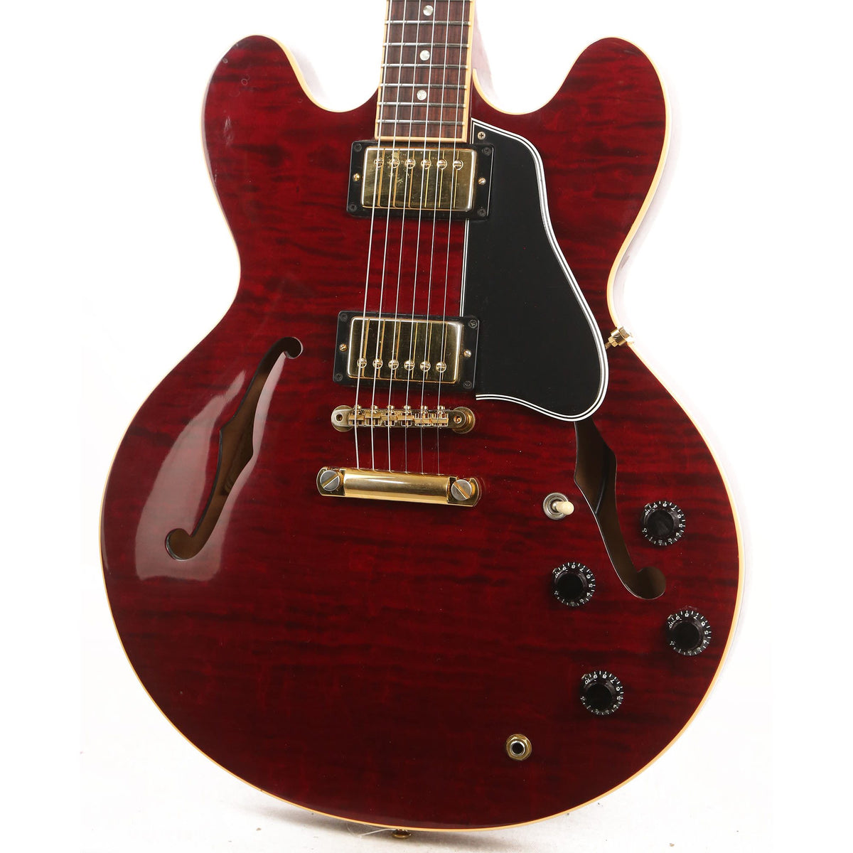 Gibson ES-335 Quilted Maple Transparent Red 2001 — 6