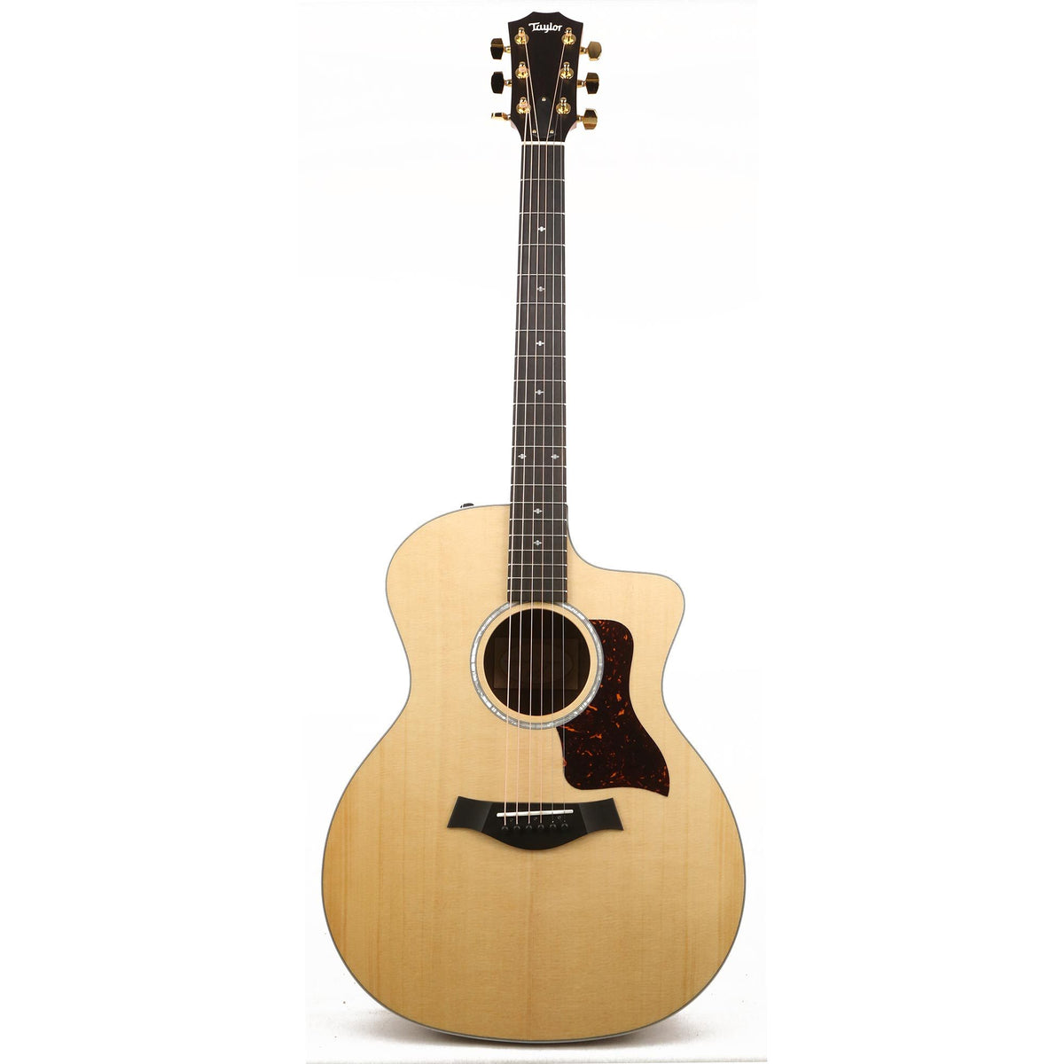 Taylor 214ce-FO DLX Grand Auditorium Figured Ovangkol Acoustic-Electric Natural — 2