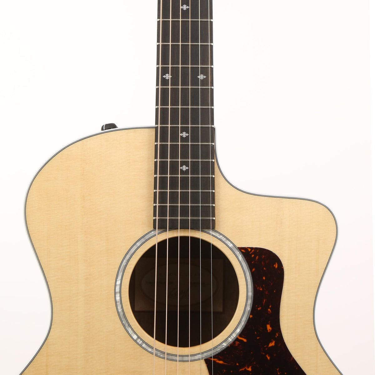 Taylor 214ce-FO DLX Grand Auditorium Figured Ovangkol Acoustic-Electric Natural — 6
