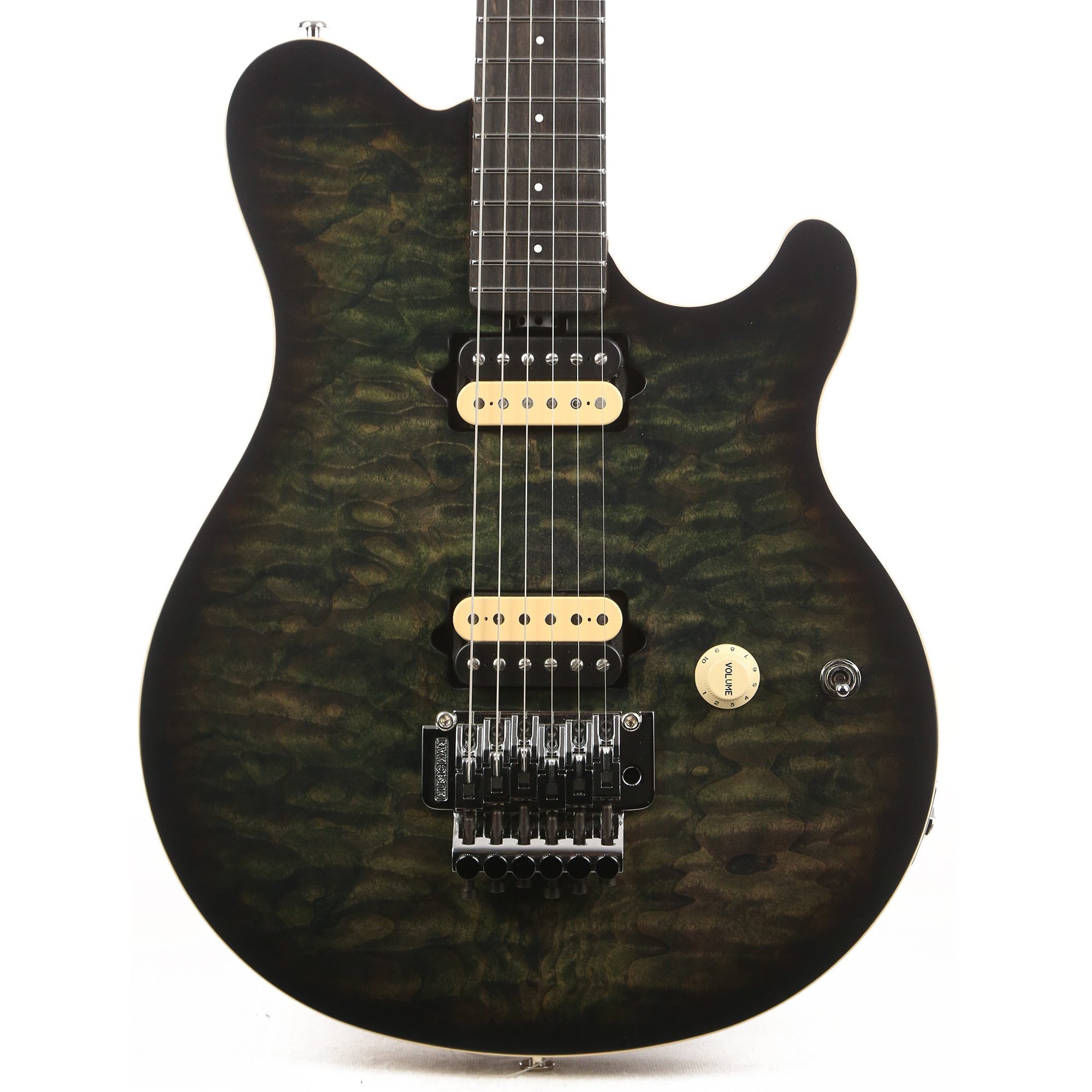 Ernie Ball Music Man BFR Axis Predator Green Quilt 2019 | The 