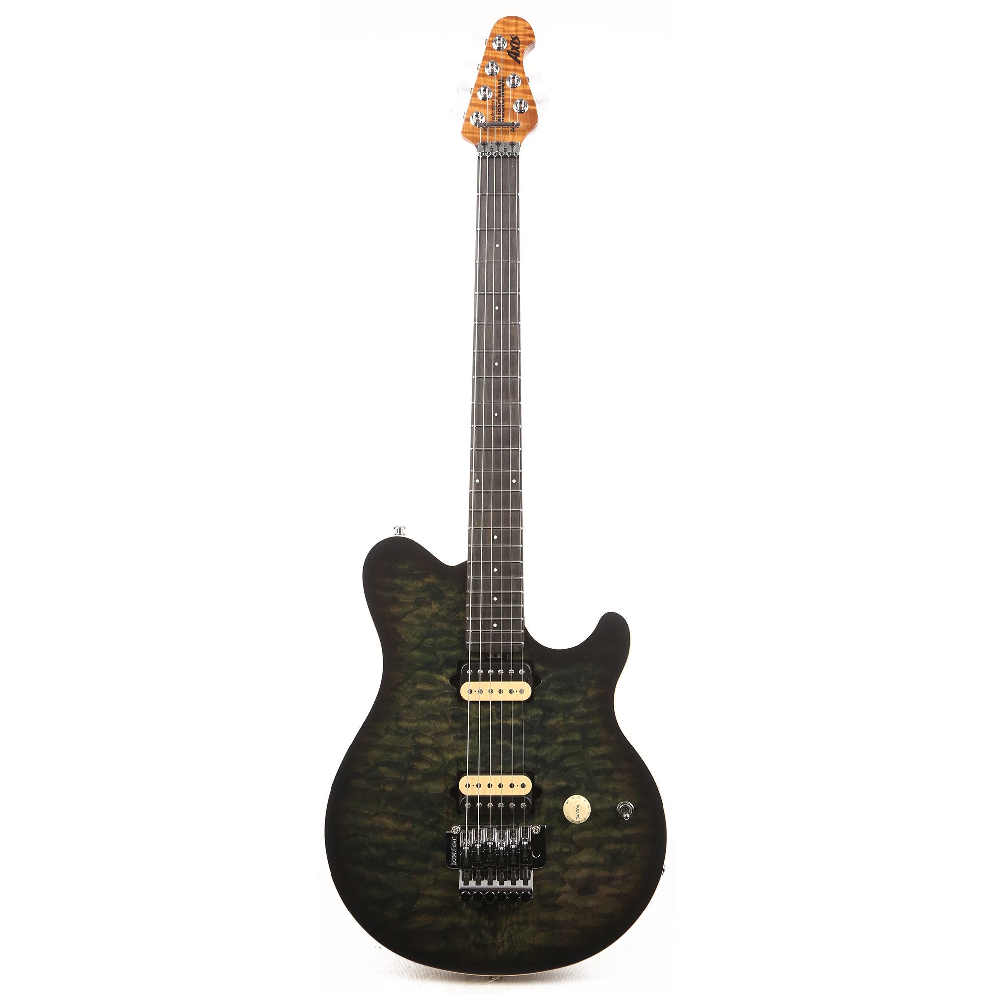 Ernie Ball Music Man BFR Axis Predator Green Quilt 2019 | The 