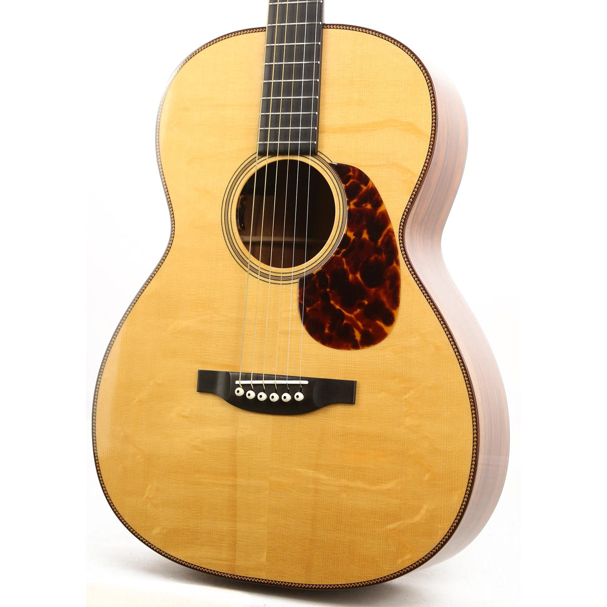 Bourgeois 12 Fret OMS Acoustic Peruvian Rosewood and Italian Spruce Natural — 6