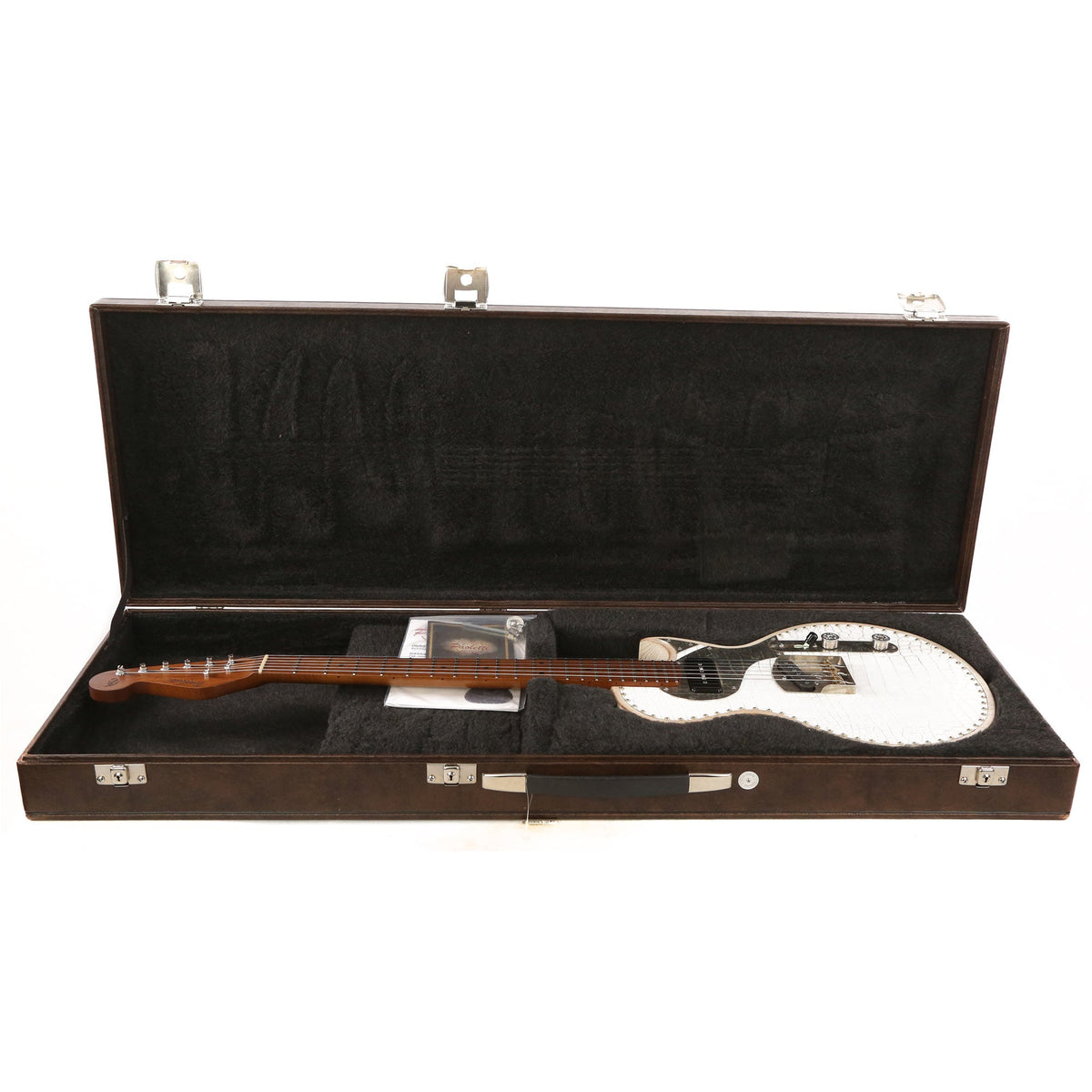 Paoletti Richard Fortus Custom White Leather Jr. Signature Guitar — 9