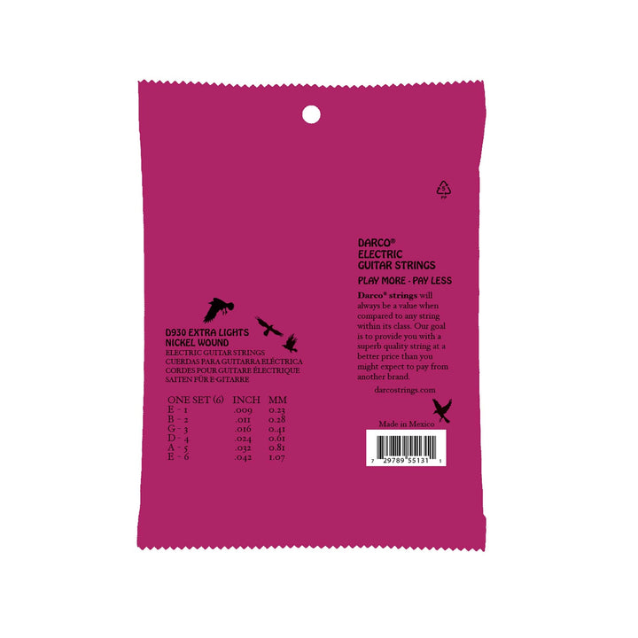 Martin Darco Electric Guitar Strings Extra Light 9-42