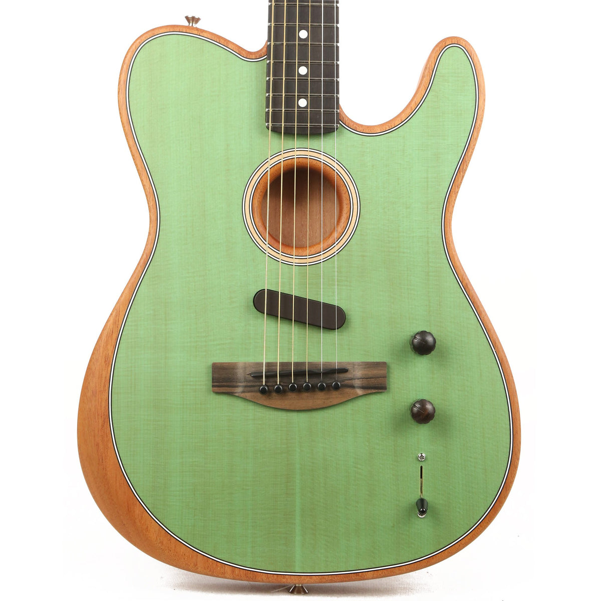 Fender American Acoustasonic Telecaster Seafoam Green — 1