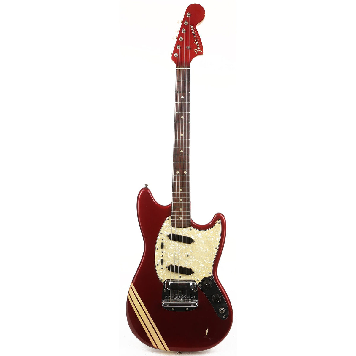 Fender Mustang Candy Apple Red with Competition Stripe 1971 — 2