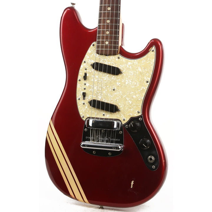 Fender Mustang Candy Apple Red with Competition Stripe 1971