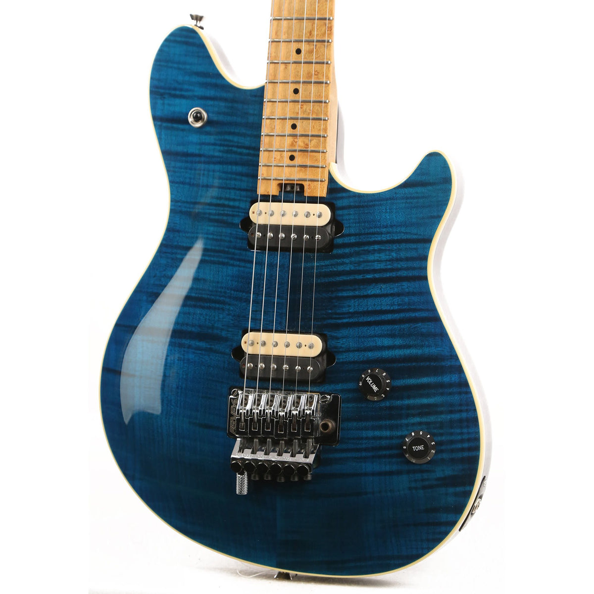 Peavey Wolfgang Transparent Blue Flame Top 2000 — 6