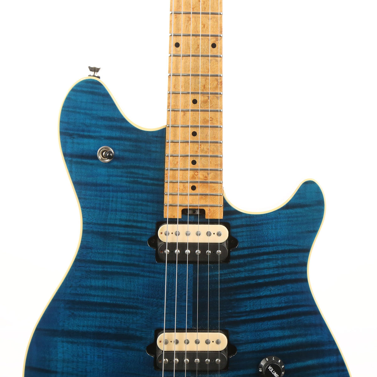 Peavey Wolfgang Transparent Blue Flame Top 2000 — 7