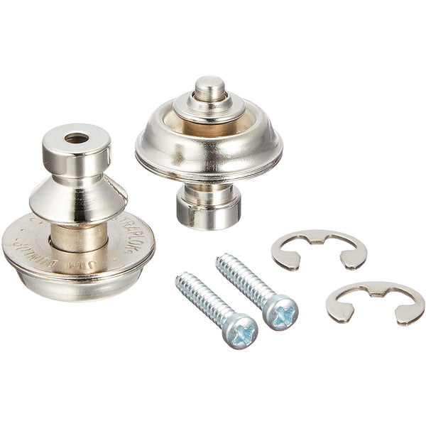Dunlop Straplok Strap Locks System (Nickel) | The Music Zoo