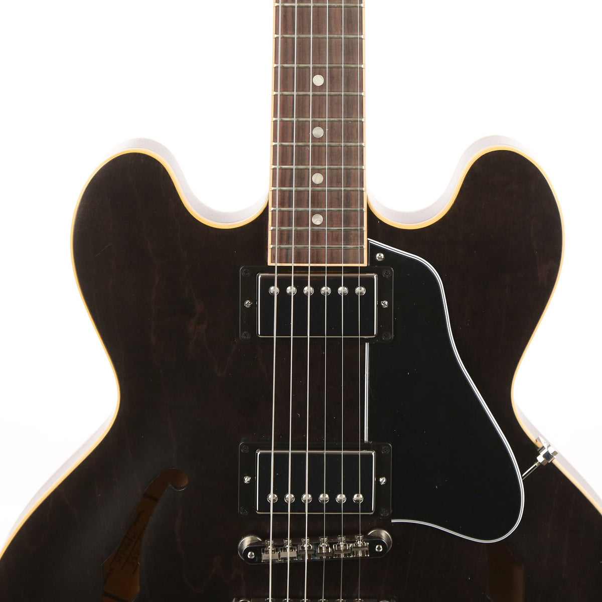 Gibson ES-335 Satin Trans Black — 6