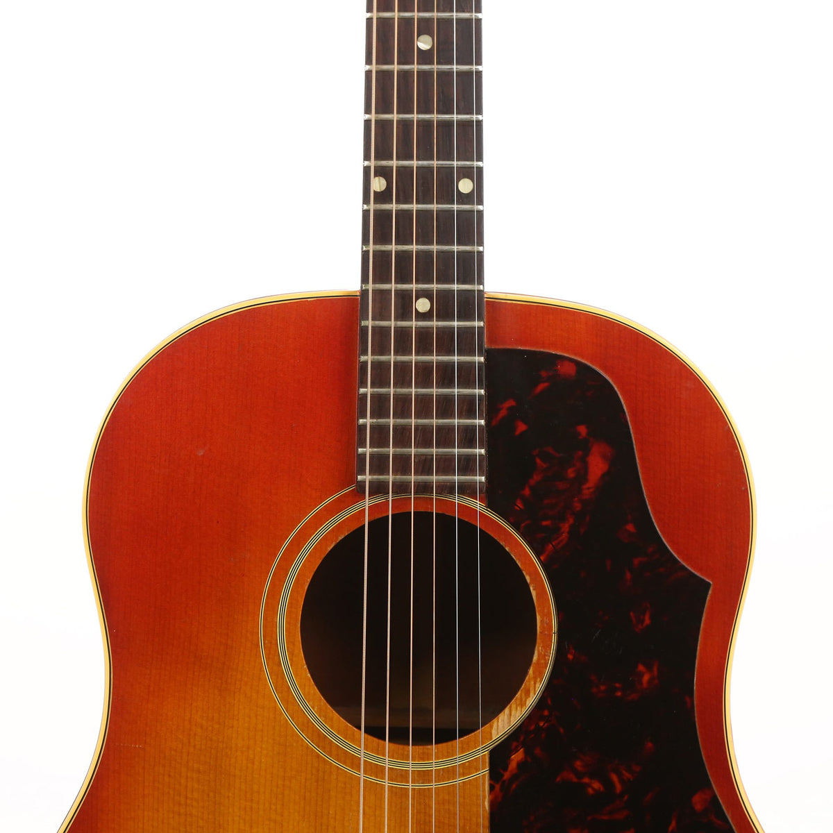 Gibson J-45 Acoustic Cherry Sunburst 1963 — 7