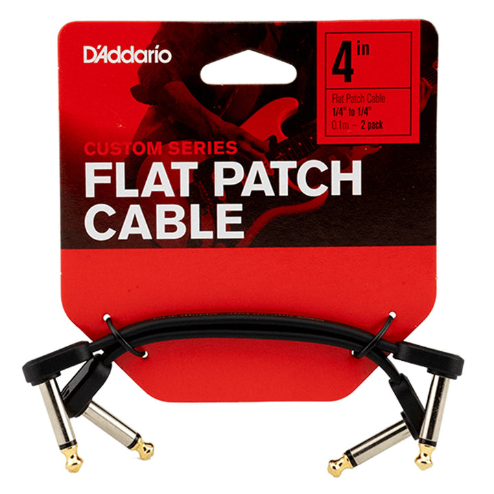 D'Addario Custom Series Flat Patch Cables 2-Pack 4