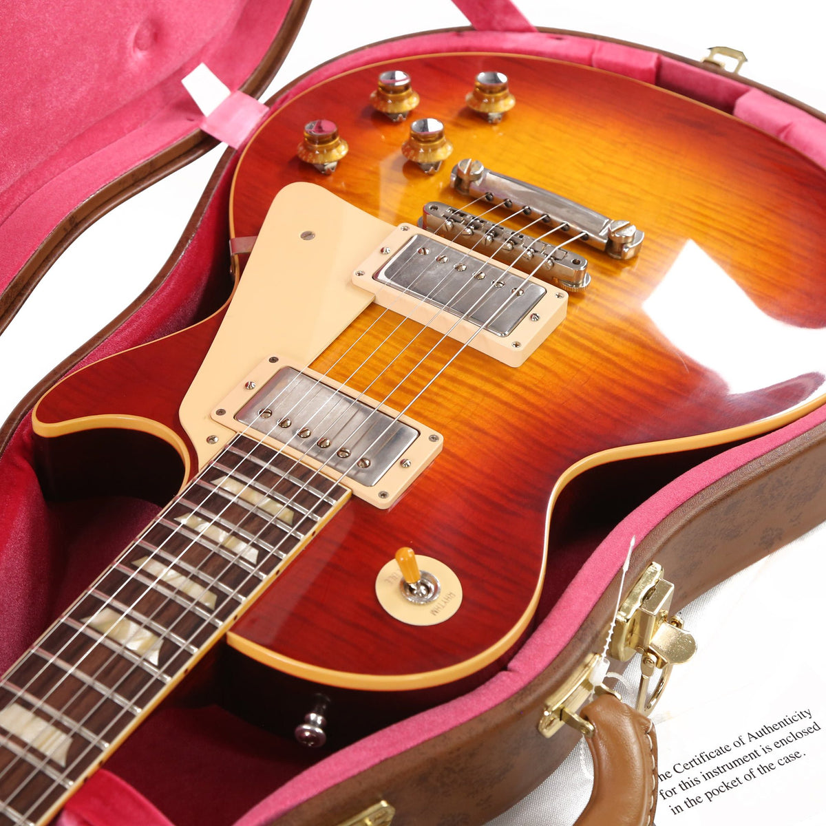 Gibson Custom Shop 60th Anniversary 1960 Les Paul Standard V3 VOS Wide Tomato Burst — 9