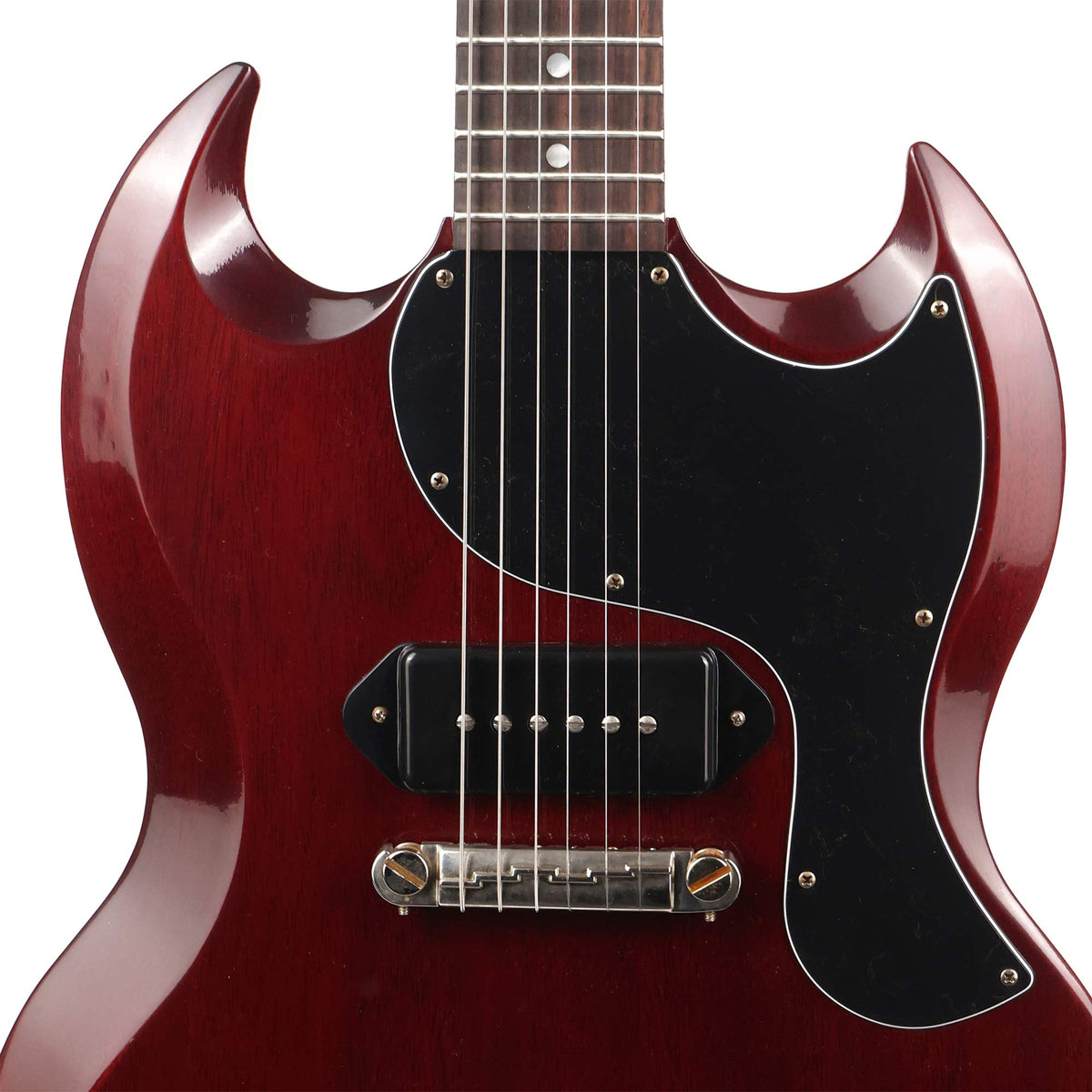 Gibson Custom Shop 1963 SG Junior Reissue Lightning Bar VOS Cherry Red — 6