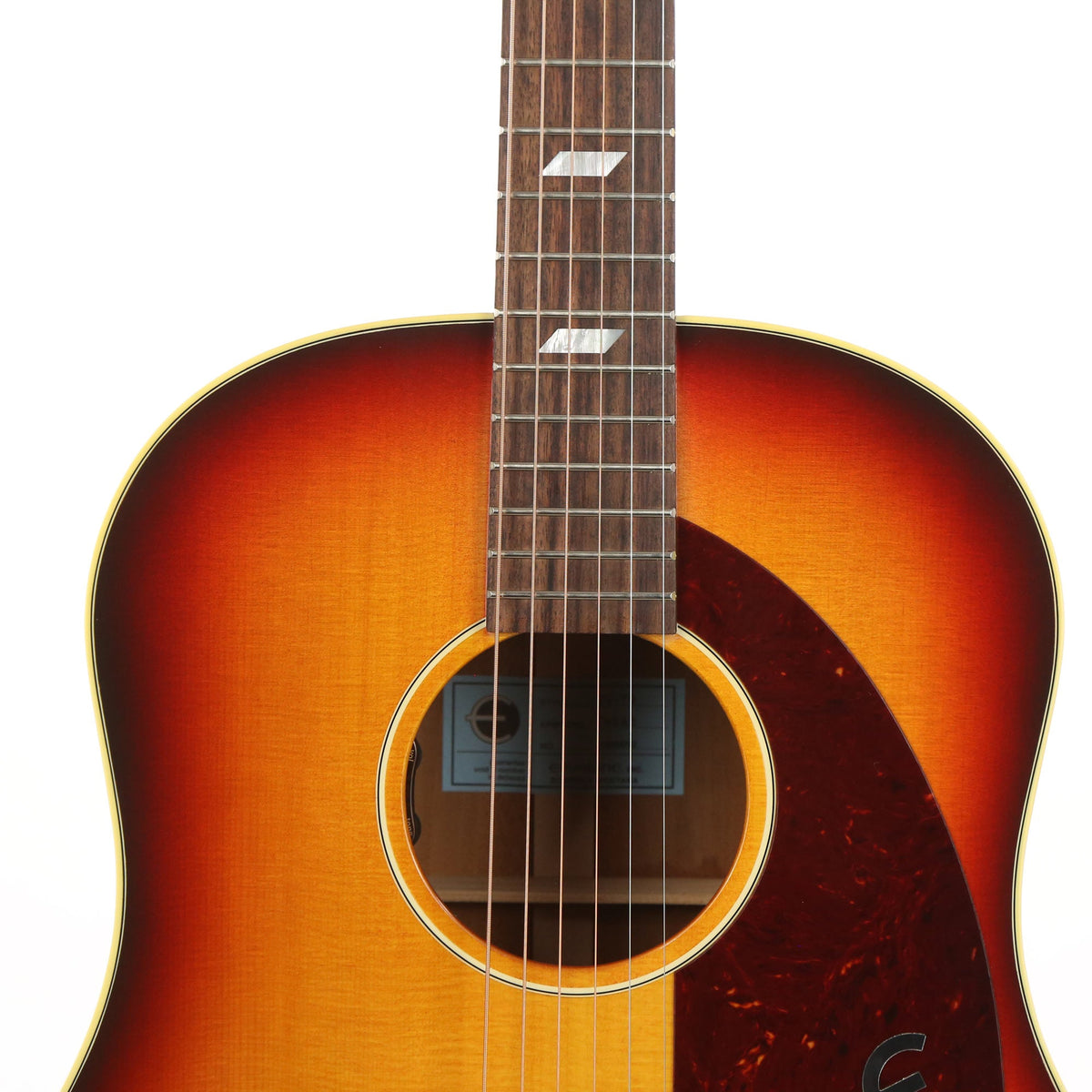 Epiphone USA Texan Acoustic-Electric Vintage Sunburst — 7