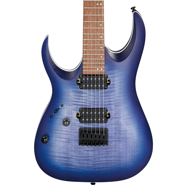 Ibanez Rga Standard Ibanez RGA Standard Blue Lagoon Burst Flat | The Music Zoo