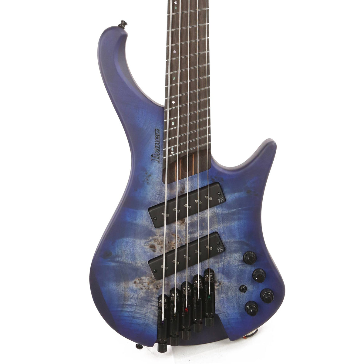 Ibanez EHB Ergonomic Headless Bass 5-String  Multi Scale Pacific Blue Burst Flat — 1
