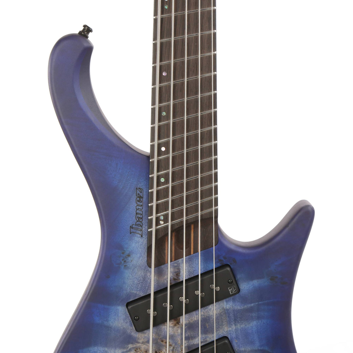 Ibanez EHB Ergonomic Headless Bass 5-String  Multi Scale Pacific Blue Burst Flat — 5
