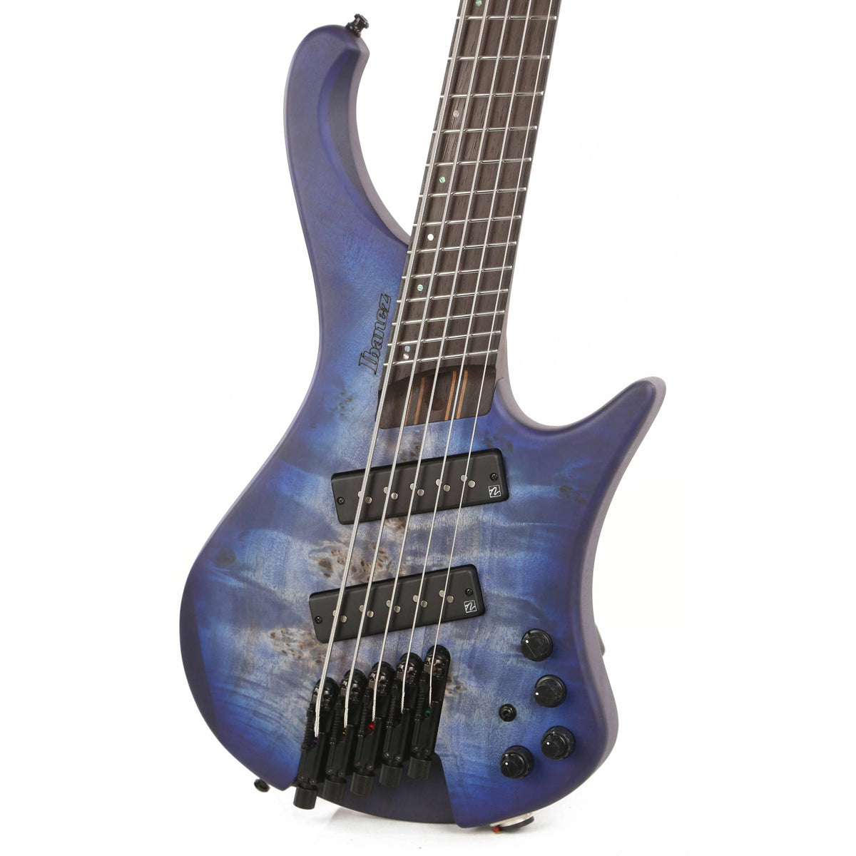 Ibanez EHB Ergonomic Headless Bass 5-String  Multi Scale Pacific Blue Burst Flat — 6