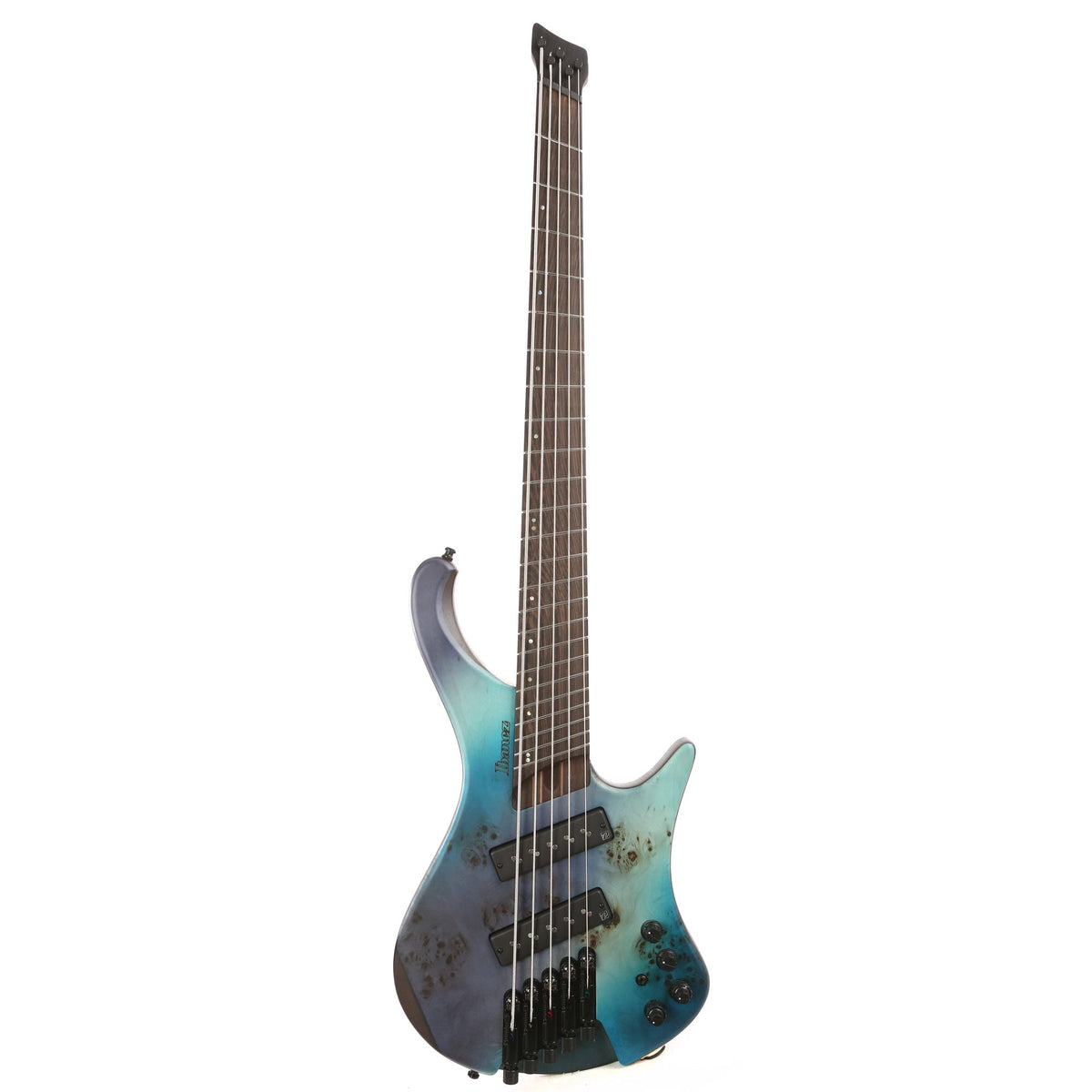 Ibanez EHB Ergonomic Headless Bass 5-String Multi Scale Tropical Seafloor Flat — 2