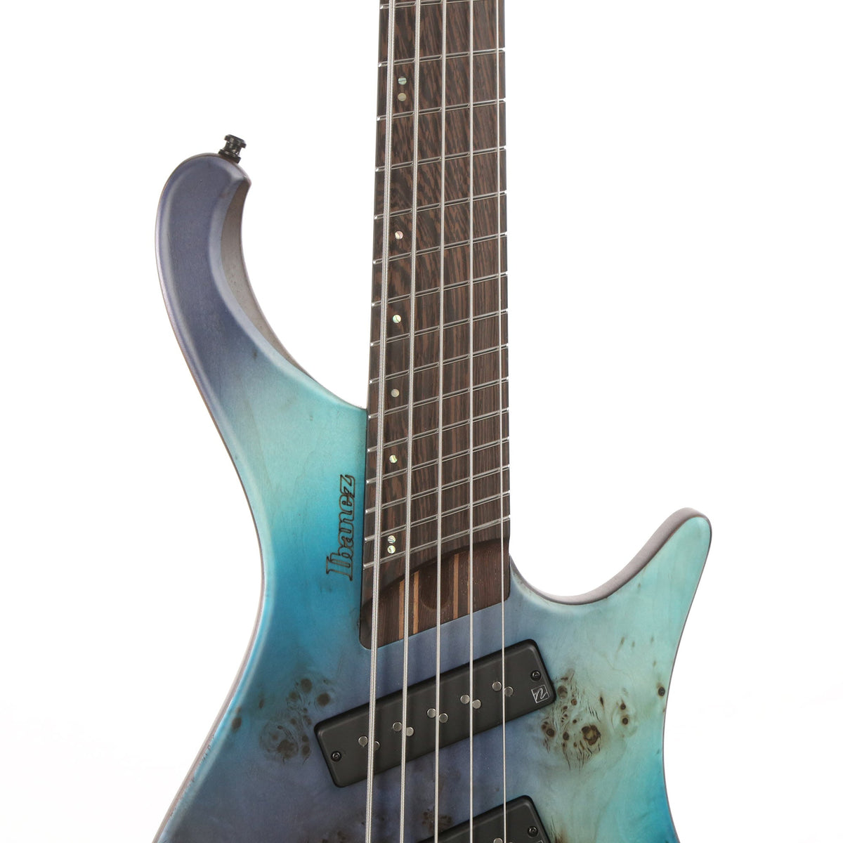 Ibanez EHB Ergonomic Headless Bass 5-String Multi Scale Tropical Seafloor Flat — 5