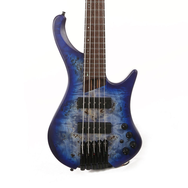 Ibanez EHB Ergonomic Headless Bass 5-String  Pacific Blue Burst Flat