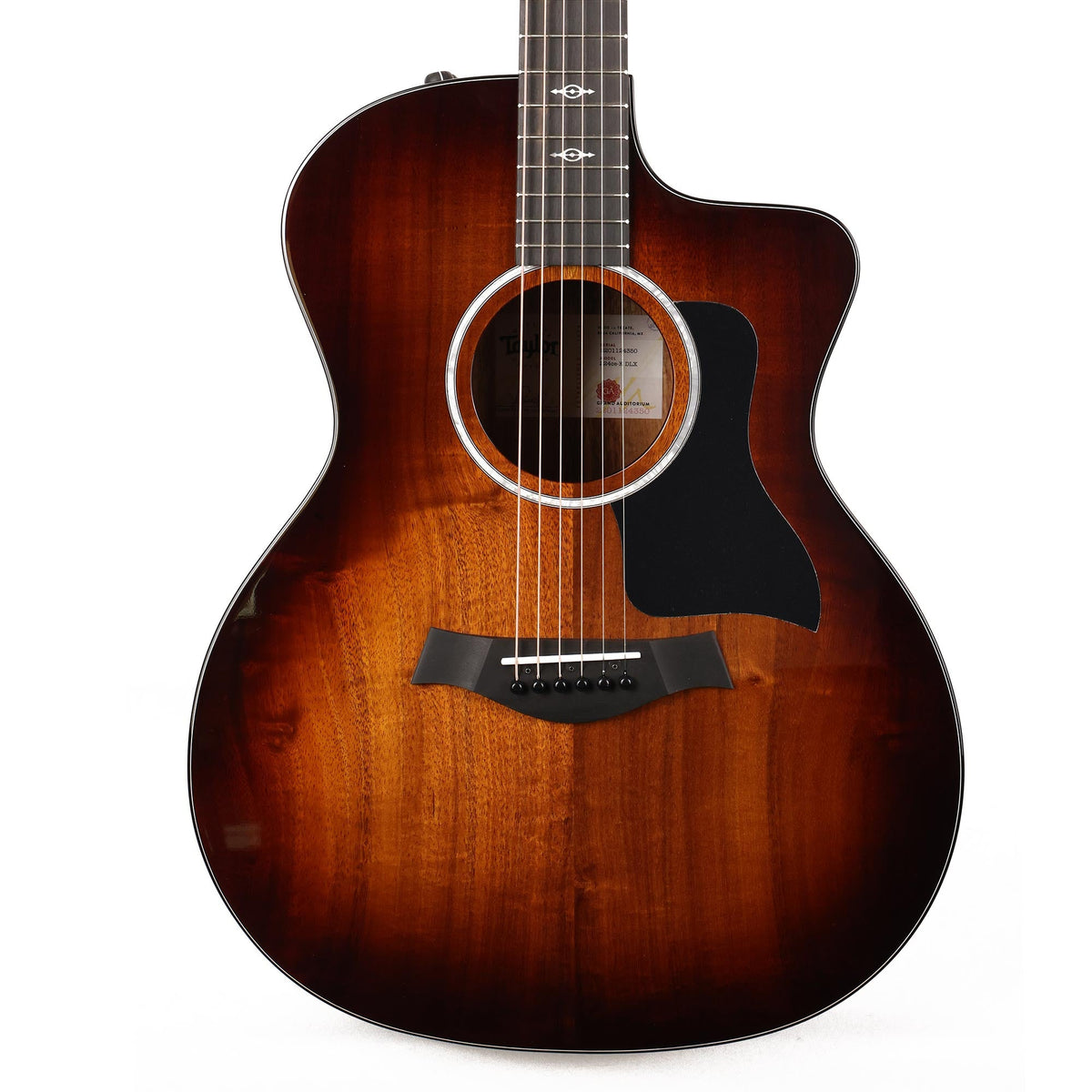 Taylor 224ce-K DLX Koa Grand Auditorium Acoustic-Electric Shaded Edgeburst — 1