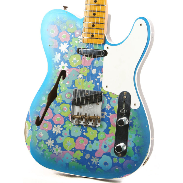 Fender Custom Shop Double Esquire Thinline Custom Relic Blue Floral 2020