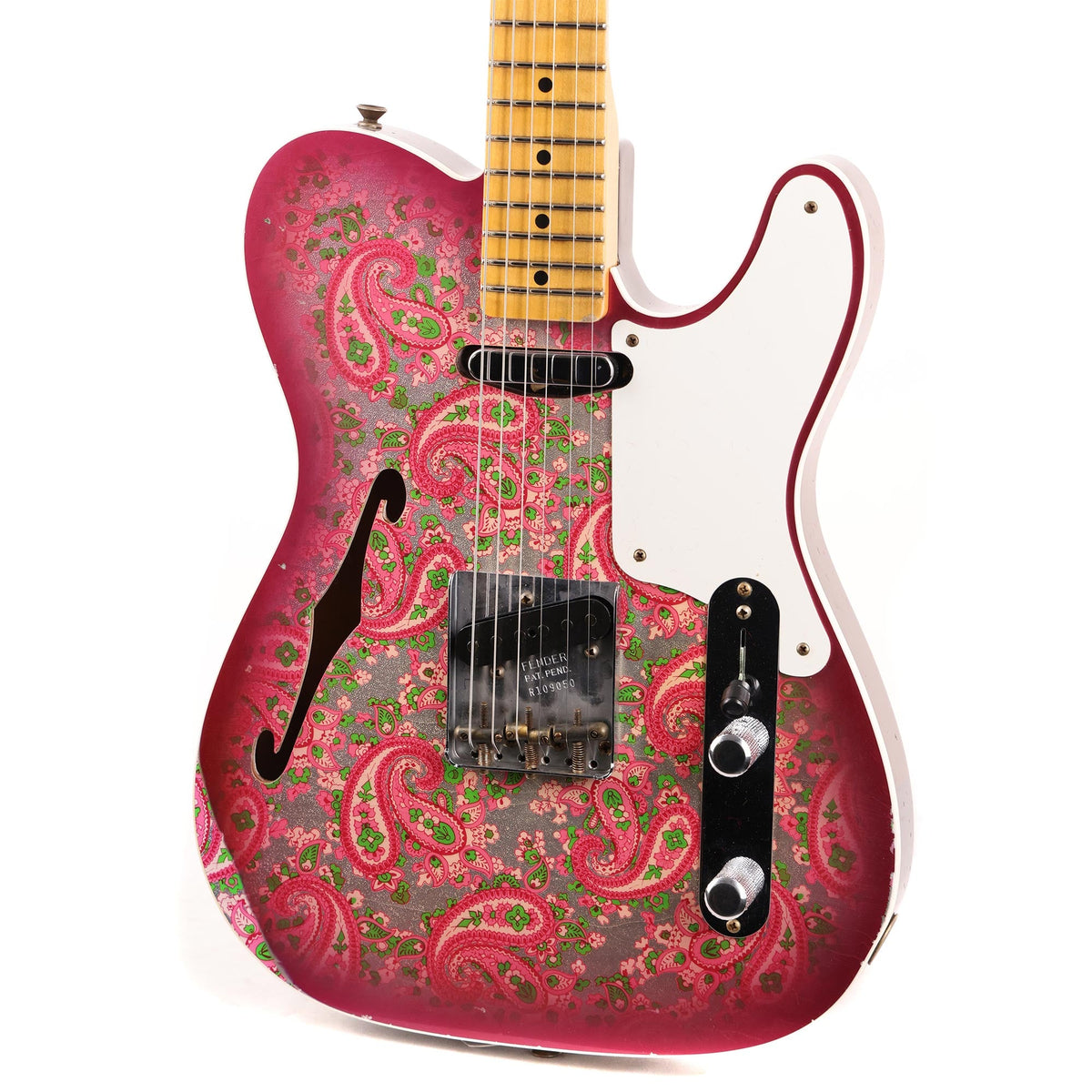Fender Custom Shop Limited Double Esquire Thinline Custom Relic Aged Pink Paisley 2023 — 7