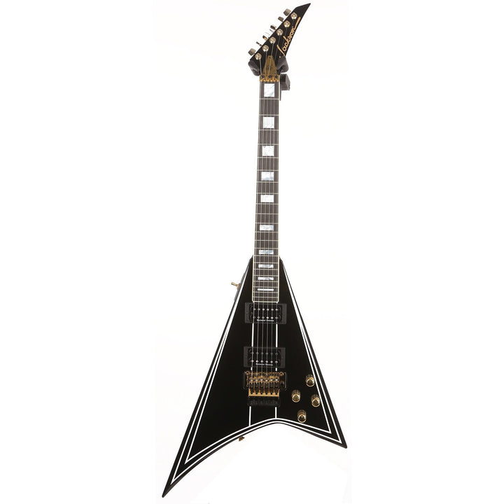 Jackson Custom Shop Rhoads 1.5 Floyd Black with White Pinstripes Music Zoo Exclusive