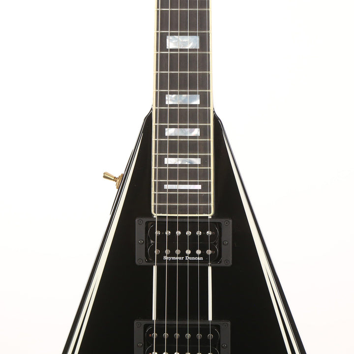 Jackson Custom Shop Rhoads 1.5 Floyd Black with White Pinstripes Music Zoo Exclusive