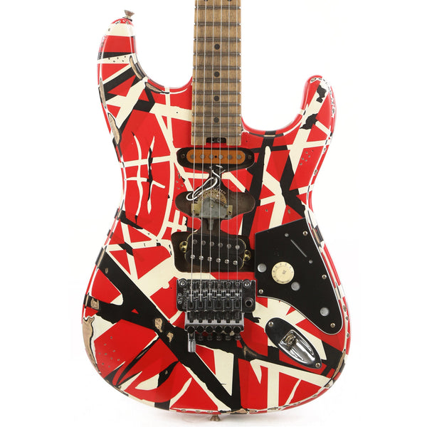 EVH Striped Series Frankie Red/White/Black Relic