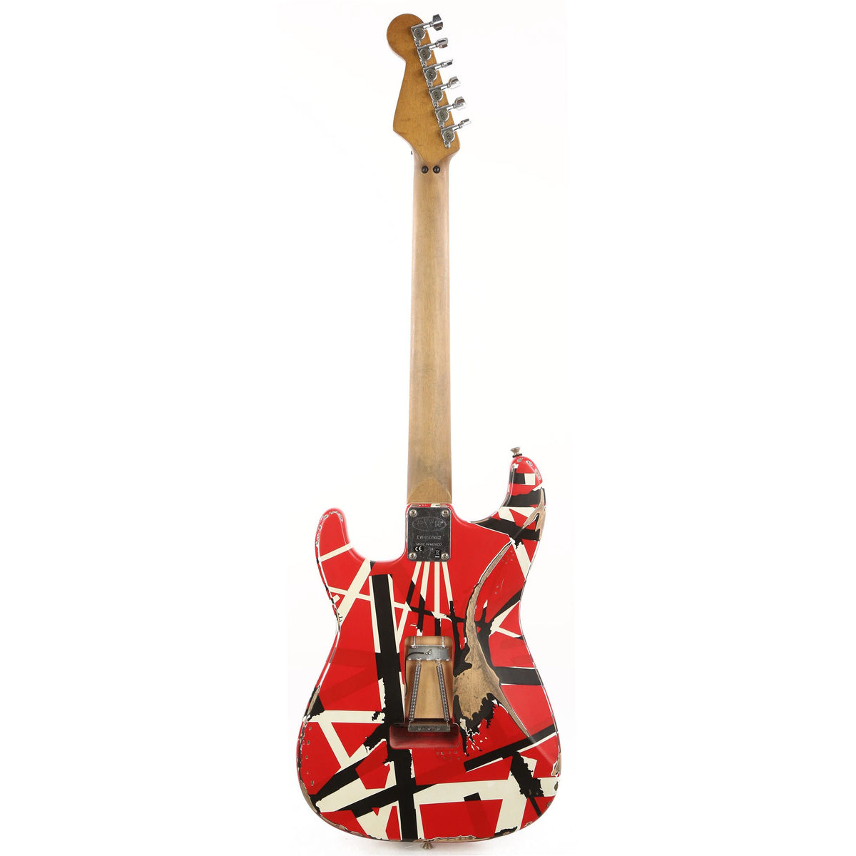 EVH Striped Series Frankie Red/White/Black Relic Used — 3