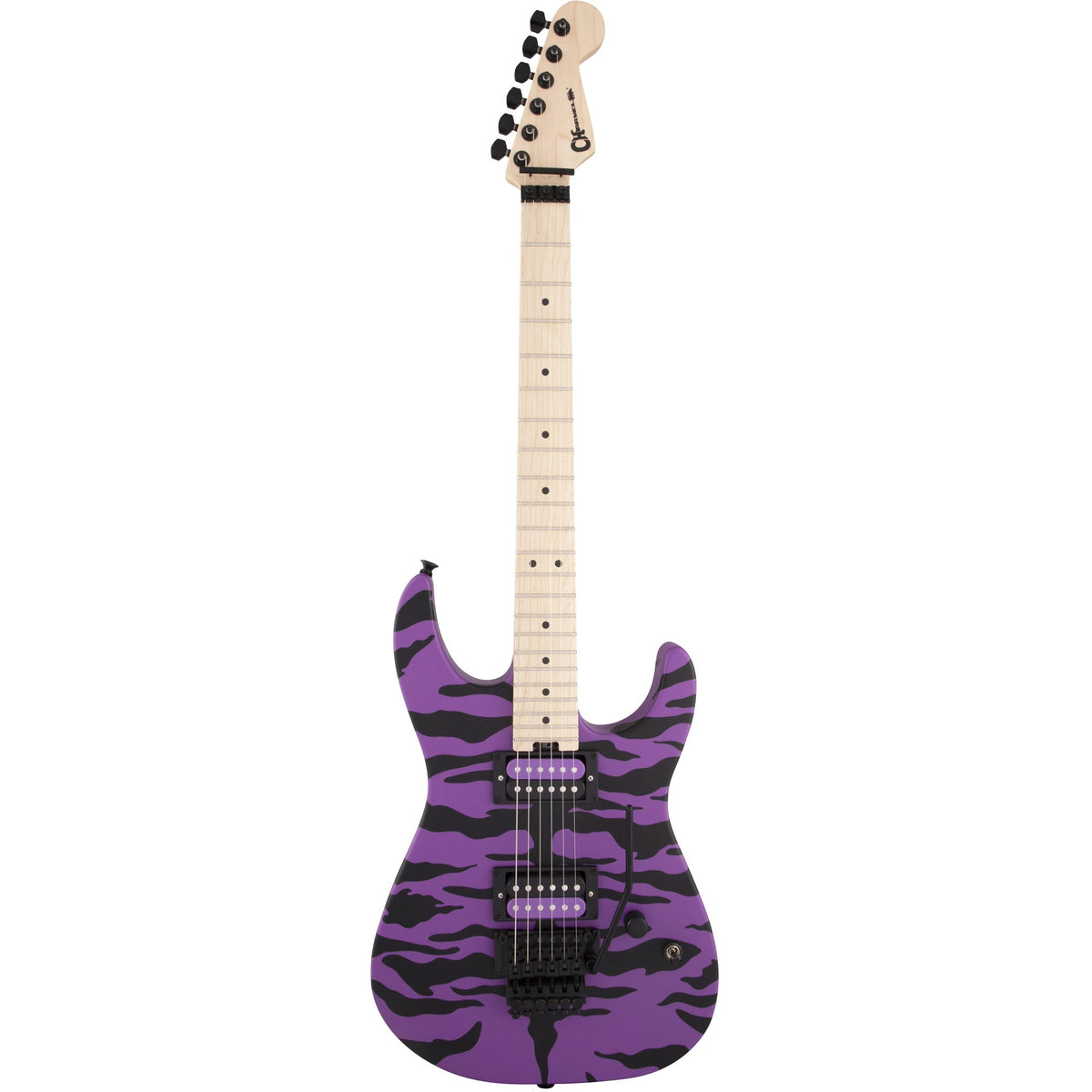 Charvel Satchel Signature Pro-Mod DK Maple Fingerboard Satin Purple Bengal — 2