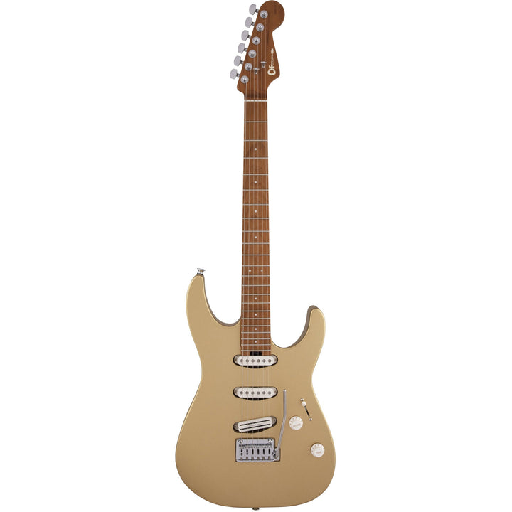 Charvel Pro-Mod DK22 SSS 2PT CM Caramelized Maple Fingerboard Pharaohs Gold
