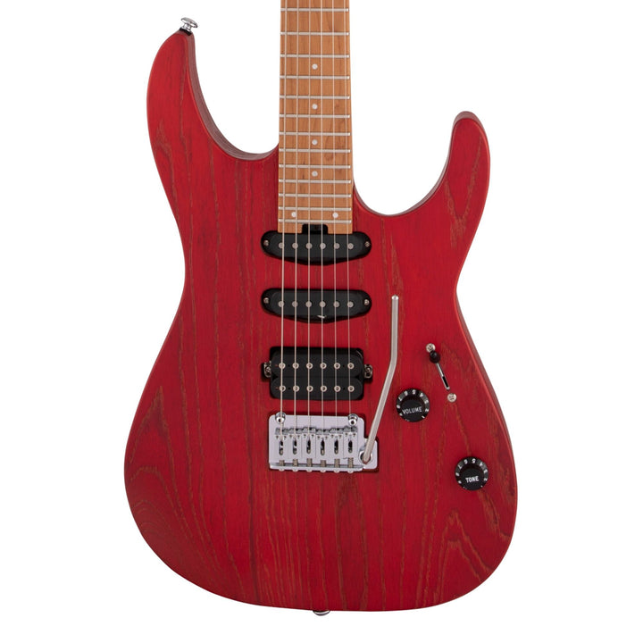 Charvel Pro-Mod DK24 HSS 2PT CM Ash Caramelized Maple Fingerboard Red Ash