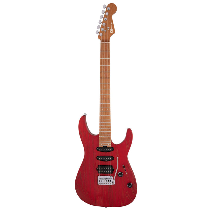 Charvel Pro-Mod DK24 HSS 2PT CM Ash Caramelized Maple Fingerboard Red Ash