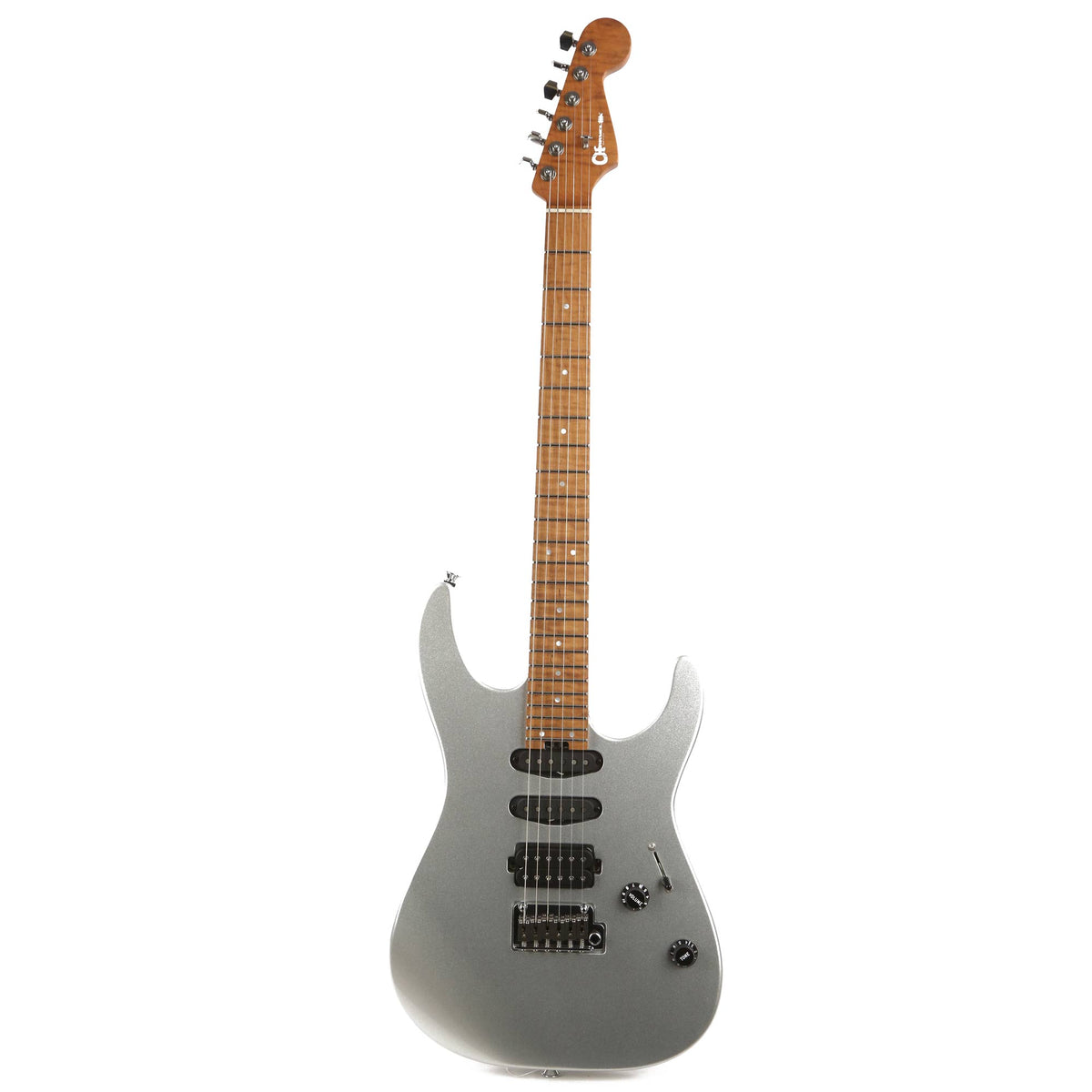 Charvel USA Select DK24 HSS 2PT CM Caramelized Maple Fingerboard Quicksilver Used — 2