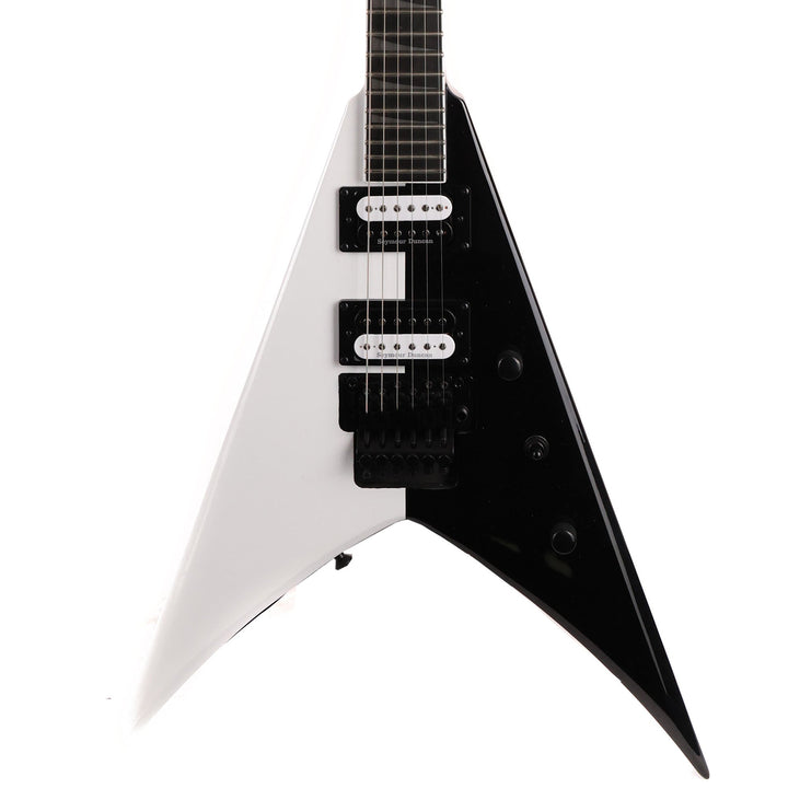 Jackson Pro Series King V KV Two-Face Ebony Fingerboard Black and White
